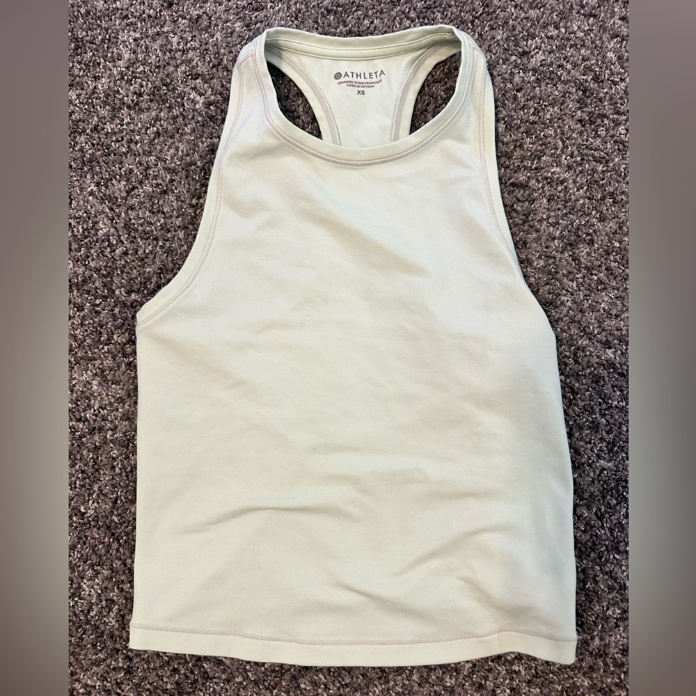 Athleta Racerback Tank Top - Light Neon Yellow